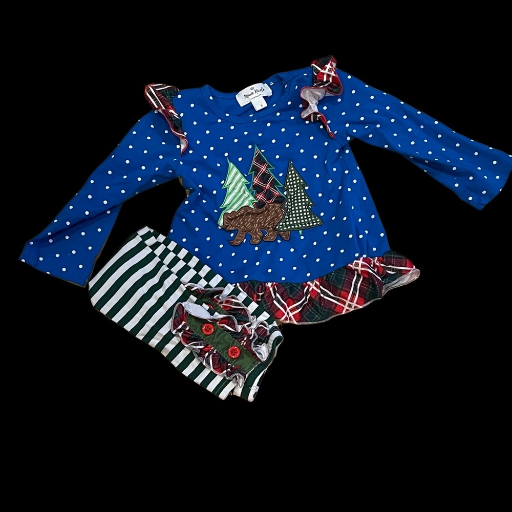 2t Christmas girls outfit